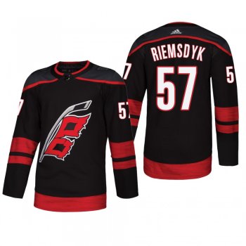 Men's Carolina Hurricanes Trevor van Riemsdyk #57 2018 Alternate Reasonable Authentic Jersey - Black