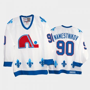 Vladislav Namestnikov #90 Quebec Nordiques Heritage Vintage White Replica Jersey