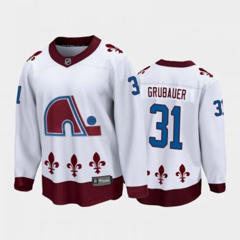 Men's Colorado Avalanche Philipp Grubauer #31 Special Edition White 2021 Breakaway Jersey