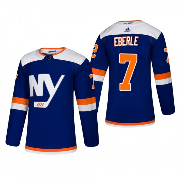 Men's New York Islanders Jordan Eberle #7 2018-19 Alternate Reasonable Authentic Jersey - Blue