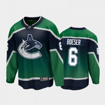 Men's Vancouver Canucks Brock Boeser #6 Special Edition Green 2021 Jersey