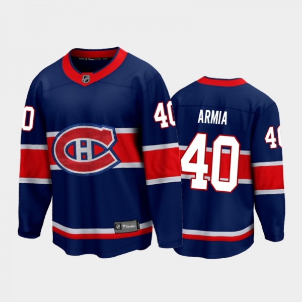 Men's Montreal Canadiens Joel Armia #40 Special Edition Navy 2021 Jersey