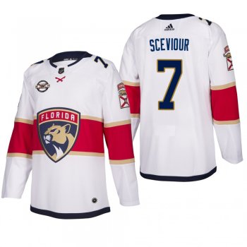 Men's Florida Panthers Colton Sceviour #7 Away White Breakaway Player Cheap Jersey