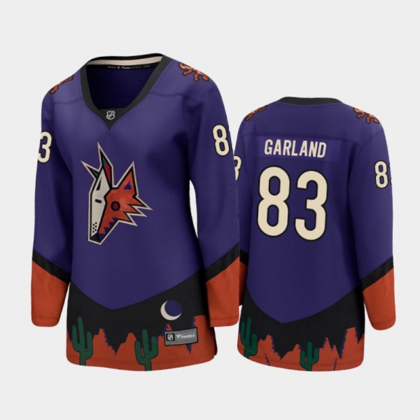 Women Arizona Coyotes Conor Garland #83 2021 Special Edition Jersey - Purple