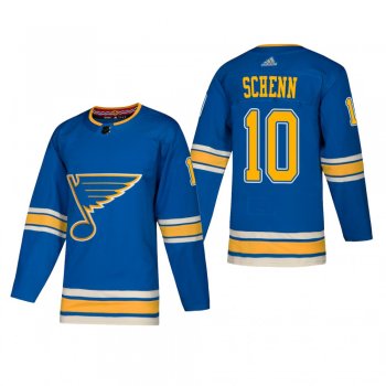 Men's St. Louis Blues Brayden Schenn #10 2018-19 Alternate Reasonable Authentic Jersey - Blue