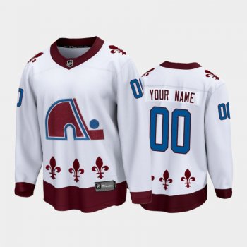 Men's Colorado Avalanche Custom #00 Special Edition White 2021 Breakaway Jersey