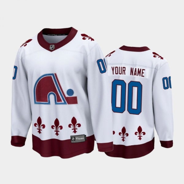 Men's Colorado Avalanche Custom #00 Special Edition White 2021 Breakaway Jersey