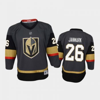 Youth Vegas Golden Knights Mattias Janmark #26 Home 2021 Black Jersey