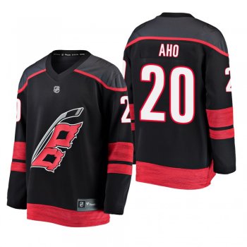 Youth Carolina Hurricanes Sebastian Aho #20 2019 Alternate Cheap Breakaway Player Jersey - Black