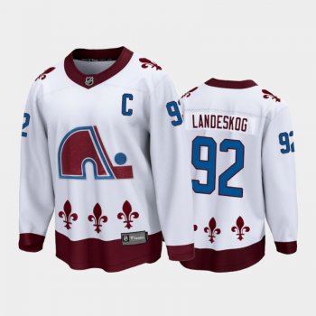 Men's Colorado Avalanche Gabriel Landeskog #92 Special Edition White 2021 Breakaway Jersey