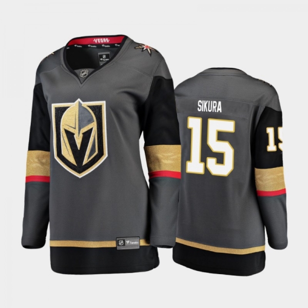 Women's 2021 Vegas Golden Knights Dylan Sikura #15 Home Jersey - Black