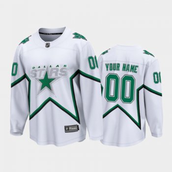 Men's Dallas Stars Custom #00 Special Edition White 2021 Jersey