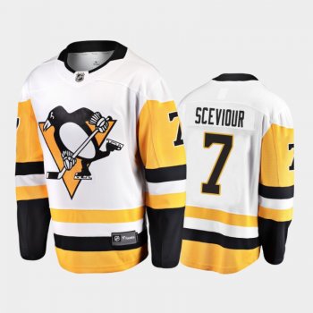 Pittsburgh Penguins Colton Sceviour #7 Away White 2020-21 Breakaway Player Jersey