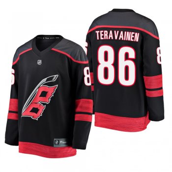 Youth Carolina Hurricanes Teuvo Teravainen #86 2019 Alternate Cheap Breakaway Player Jersey - Black