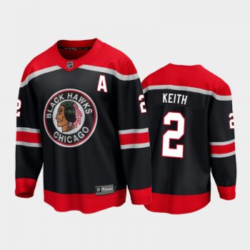 Men's Chicago Blackhawks Duncan Keith #2 Special Edition Black 2021 Breakaway Jersey