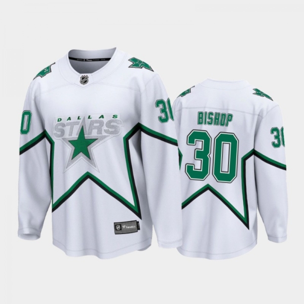 Men's Dallas Stars Ben Bishop #30 Special Edition White 2021 Jersey