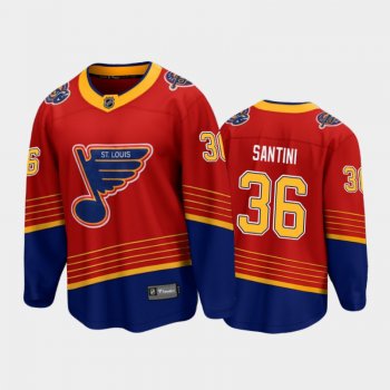 Men's St. Louis Blues Steven Santini #36 Special Edition Red 2021 Jersey