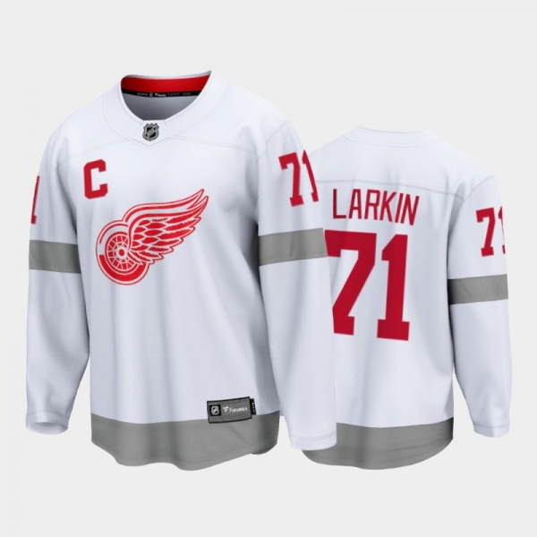 Men's Detroit Red Wings dylan larkin #71 Special Edition White 2021 Jersey