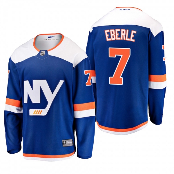 Men's New York Islanders Jordan Eberle #7 2018-19 Alternate Reasonable Breakaway Jersey - Blue