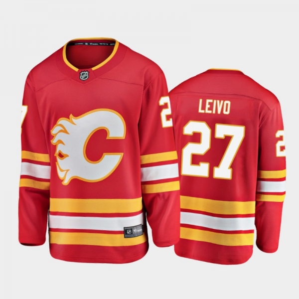 Calgary Flames Josh Leivo #27 Alternate Red 2020-21 Breakaway Player Jersey