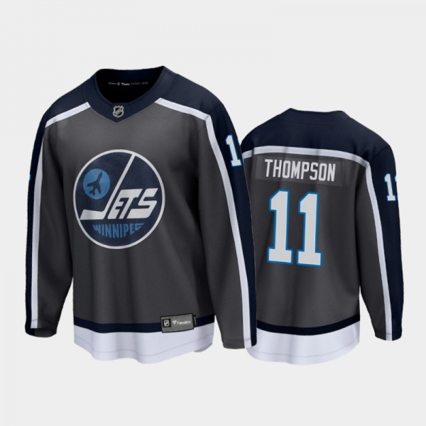 Men's Winnipeg Jets Nate Thompson #11 Special Edition Gray 2021 Jersey