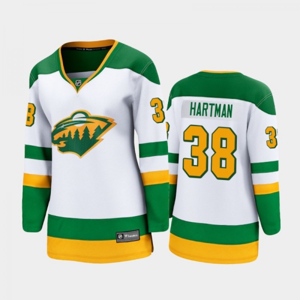 Women's 2021 Minnesota Wild Ryan Hartman #38 Special Edition Jersey - White