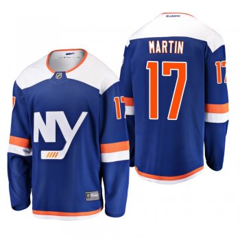 Youth New York Islanders Matt Martin #17 2019 Alternate Cheap Breakaway Player Jersey - Blue