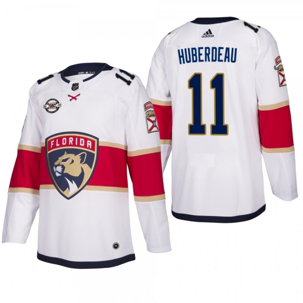 Men's Florida Panthers Jonathan Huberdeau #11 Away White Breakaway Player Cheap Jersey