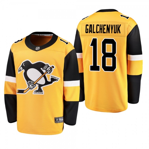 Pittsburgh Penguins Alex Galchenyuk #18 Alternate Gold Jersey