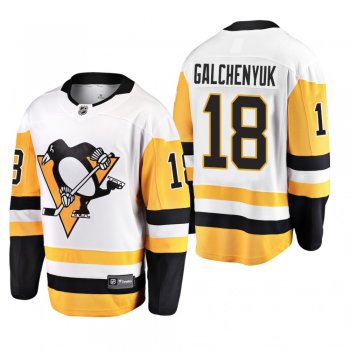 Pittsburgh Penguins Alex Galchenyuk #18 Away White Jersey