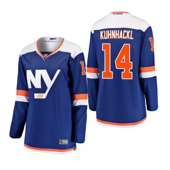 Women's Tom Kuhnhackl #14 New York Islanders 2018-19 Alternate Fanatics Breakaway Blue Bargain Jersey