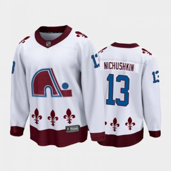 Men's Colorado Avalanche Valeri Nichushkin #13 Special Edition White 2021 Breakaway Jersey