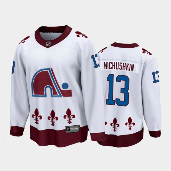 Men's Colorado Avalanche Valeri Nichushkin #13 Special Edition White 2021 Breakaway Jersey