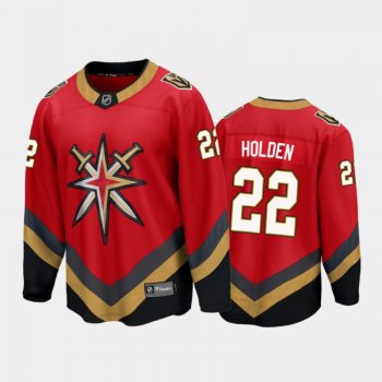 Men's Vegas Golden Knights Nick Holden #22 Special Edition Red 2021 Jersey