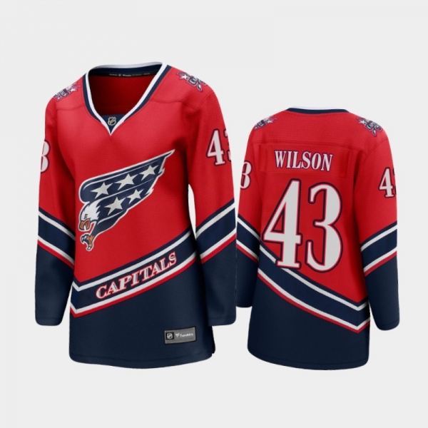 Women's 2021 Washington Capitals Tom Wilson #43 Special Edition Jersey - Red