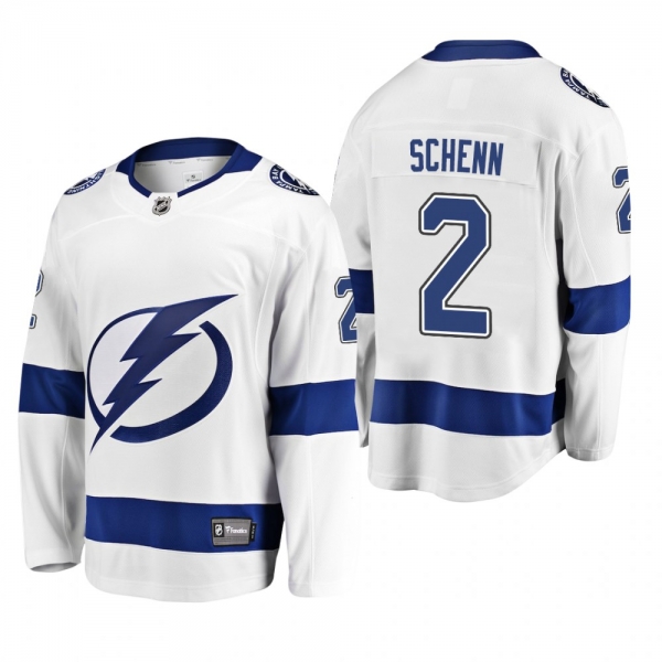 Tampa Bay Lightning Luke Schenn #2 Away Breakaway Player White Jersey