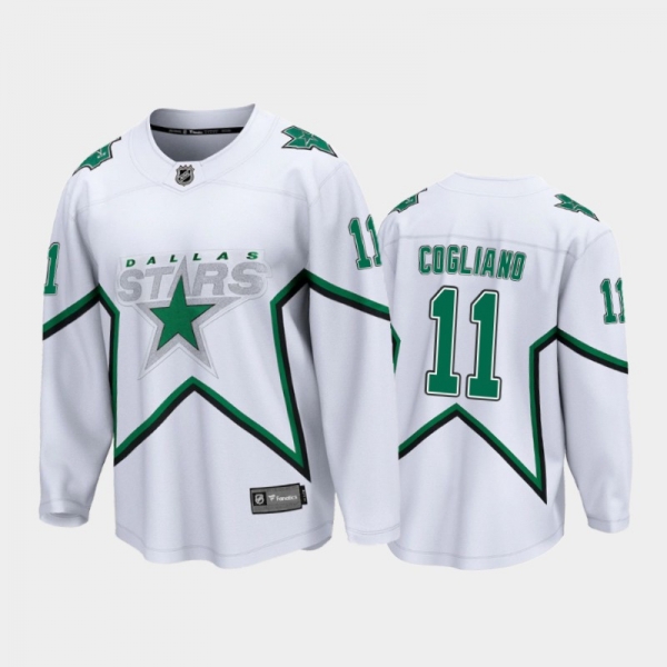 Men's Dallas Stars Andrew Cogliano #11 Special Edition White 2021 Jersey