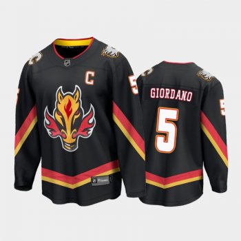 Men's Calgary Flames Mark Giordano #5 Special Edition Black 2021 Breakaway Jersey