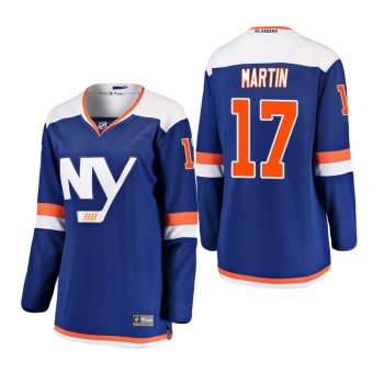 Women's Matt Martin #17 New York Islanders 2018-19 Alternate Fanatics Breakaway Blue Bargain Jersey