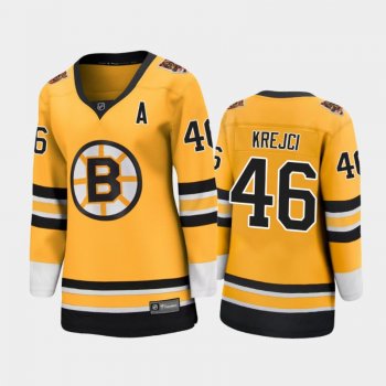 Women Boston Bruins David Krejci #46 2021 Special Edition Jersey - Gold