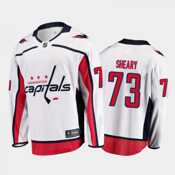 Men's Washington Capitals Conor Sheary #73 Away White 2020-21 Breakaway Player Jersey