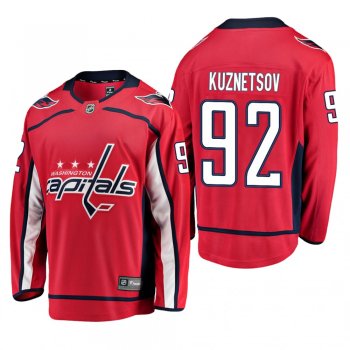 Youth Washington Capitals Evgeny Kuznetsov #92 Home Low-Priced Breakaway Player Red Jersey