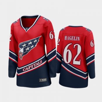 Women's 2021 Washington Capitals Carl Hagelin #62 Special Edition Jersey - Red