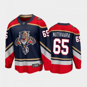 Men's Florida Panthers Markus Nutivaara #65 Special Edition Blue 2021 Jersey