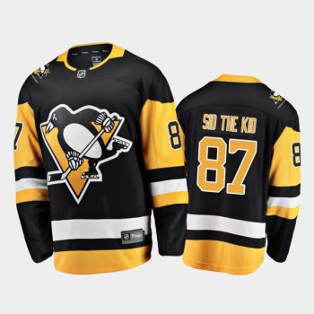 Pittsburgh Penguins Sidney Crosby #87 Nickname Black Home Breakaway Sid the Kid Jersey