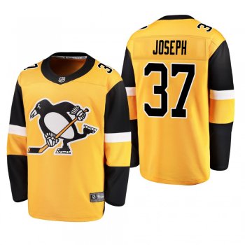 Pittsburgh Penguins Pierre-Olivier Joseph #37 Breakaway Player Alternate Gold Jersey