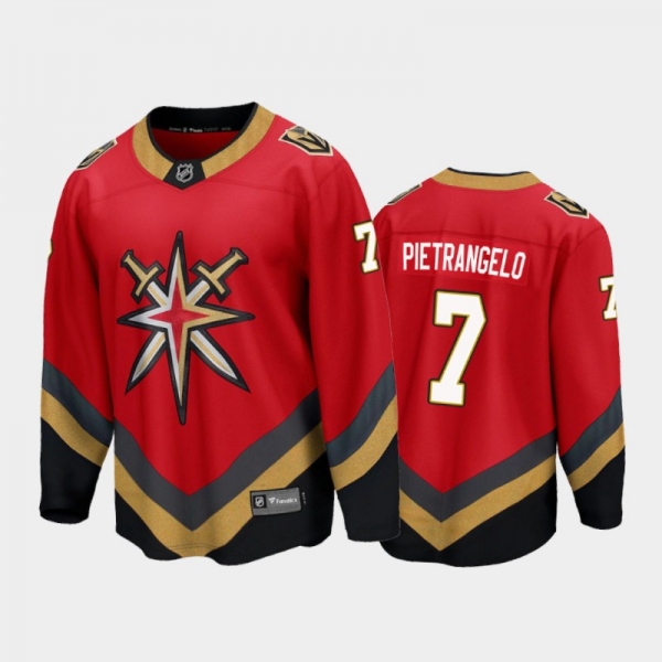 Men's Vegas Golden Knights Alex Pietrangelo #7 Special Edition Red 2021 Jersey