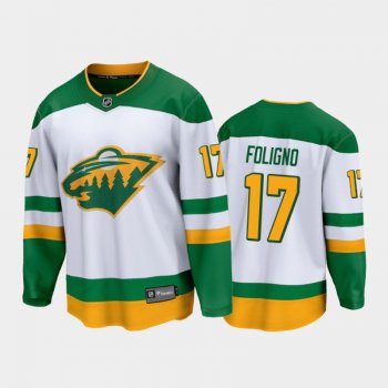 Men's Minnesota Wild Marcus Foligno #17 Special Edition White 2021 Jersey