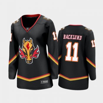 Women Calgary Flames Mikael Backlund #11 2021 Special Edition Jersey - Black