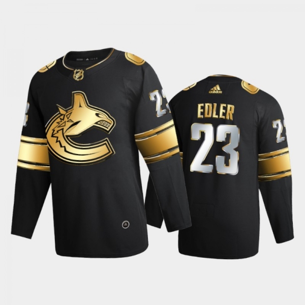 Vancouver Canucks Alexander Edler #23 2020-21 Golden Edition Black Limited Authentic Jersey